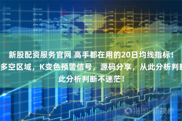 新股配资服务官网 高手都在用的20日均线指标！自动区分多空区域，K变色预警信号，源码分享，从此分析判断不迷茫！