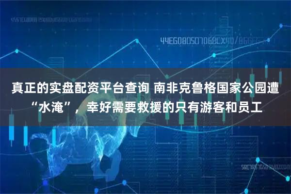 真正的实盘配资平台查询 南非克鲁格国家公园遭“水淹”，幸好需要救援的只有游客和员工